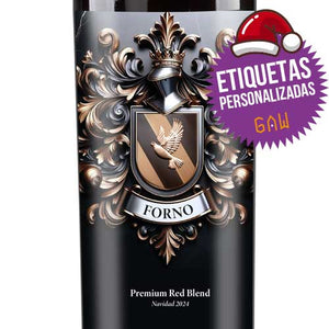 Vino tinto Six Pack Reserva con etiquetas personalizadas