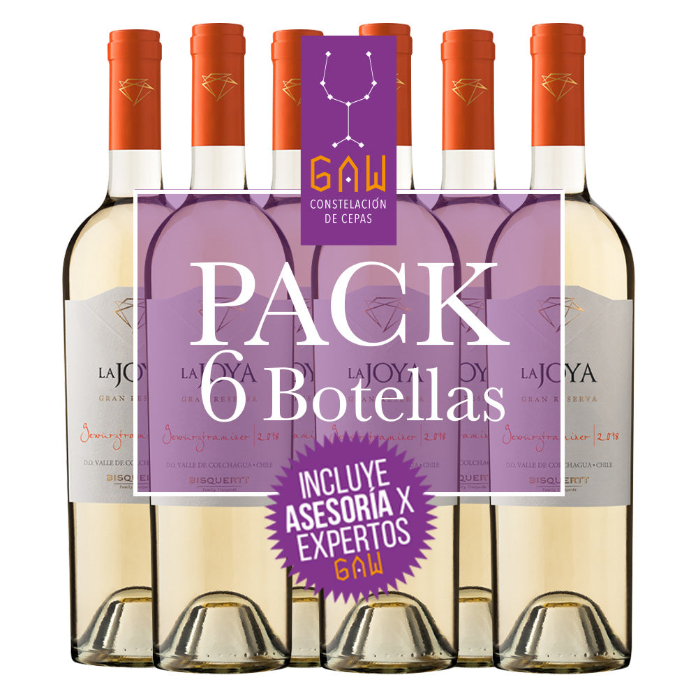 Pack Vinos Bisquertt La Joya Gewürztraminer Gran Reserva